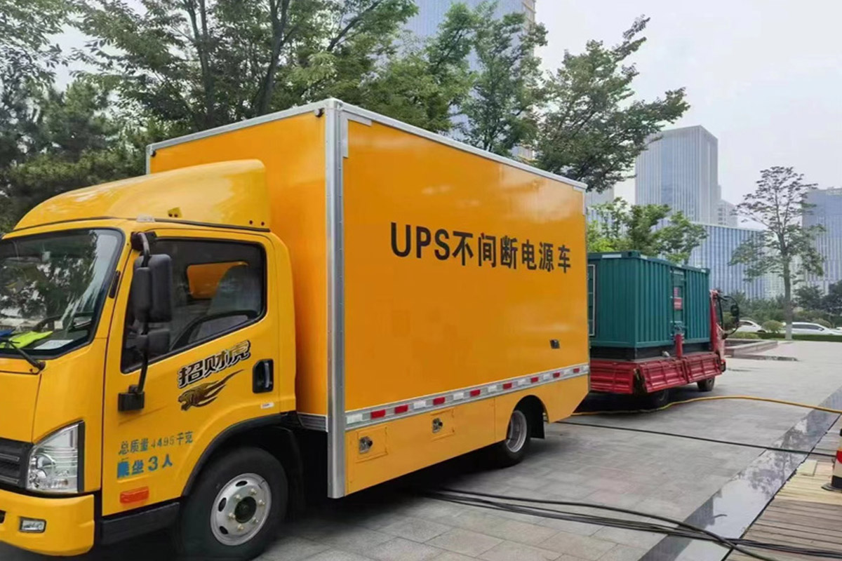 弋江发电机租赁施工现场